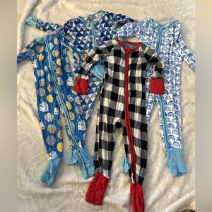 Little sleepies zippy bundle size 6-12 months